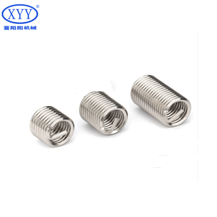 304 Stainless Steel Wire Threaded Sleeve Fasteners M2-M24 Metric Threads Automotive Engines Machinery Natural Thread Inserts