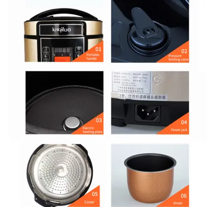 6L Stainless Steel Pressure Cooker for Home Use - Prestige Multicooker Electric Pressure Cooker