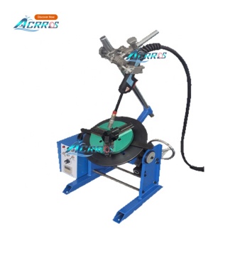 220V Motorized Rotary Table Welding Positioner with 200mm Chuck Clamp