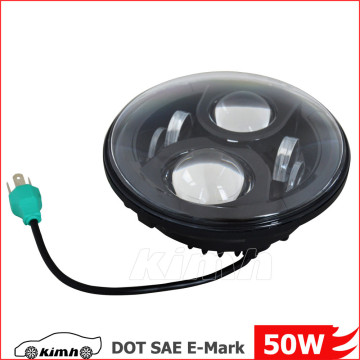 High Low Beam 7" Round 12V 24V H4 H13 led Motorcycle headlight for Jeep Wrangler