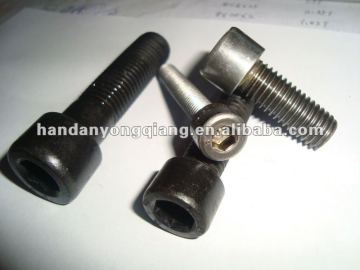 Black hexagon socket screw