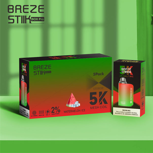 Breze Stiik Box Pro 5000puffs VAPE DISPOSIÁVEL VAPE