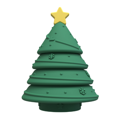 Custom Christmas Tree Sensory Toy Silicone Nesting Stacker