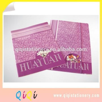 paper elastic band file folder