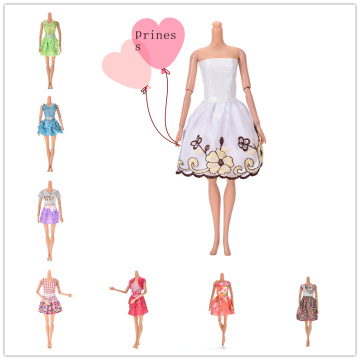 Handmade Fashion Outfit Daily Casual Wear Summer Doll Princess Clothing Dress Clothes For Babi Doll Accessories Baby Girl Toys