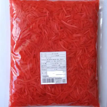 Red and spicy pickled ginger