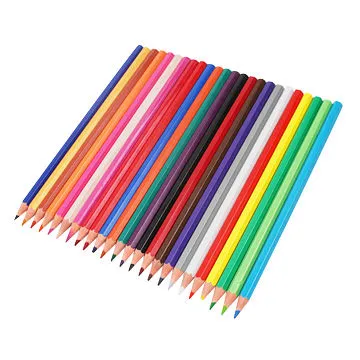 Plastic Pencil with 24 Different Colors