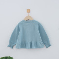 Ropa de bebé de punto Cardigan cielo azul superior