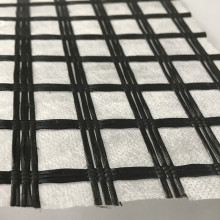 Géogrille géocomposite tricotée en fibre de verre avec marquage CE