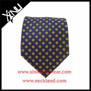 Wholesale Fashion Silk Jacquard Woven Short Floral Mens Neckties