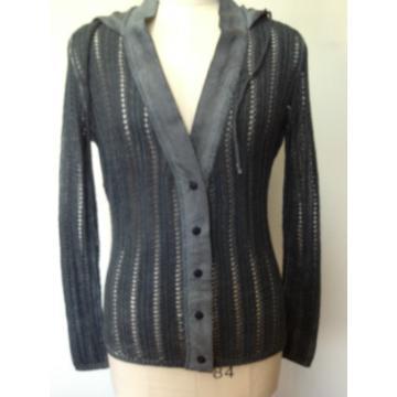Women\ maglieria cardigan con cappuccio