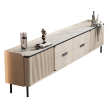 Bellamy Ivory Wood 2 ลิ้นชักทีวีขาตั้ง