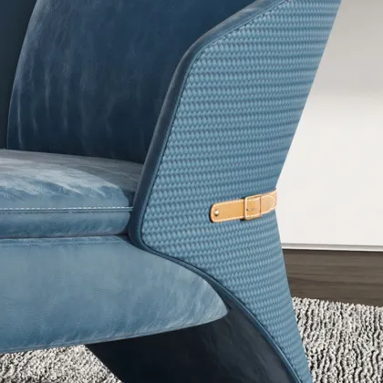 Italian home office light luxury single sofa chair