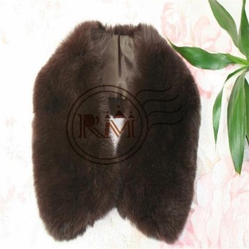 Mens winter coat fur collar-rex rabbit fur collar