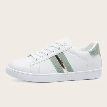 2021 side microfiber and shiny PU design shoes