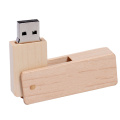 Houten USB-flashstation met doos