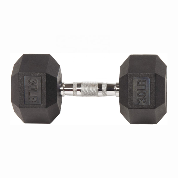 Home and Commercial Weight Lifting Rubber Hex Dumbbell Sets - KG/LB