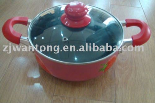 Non-stick aluminum cookware pot