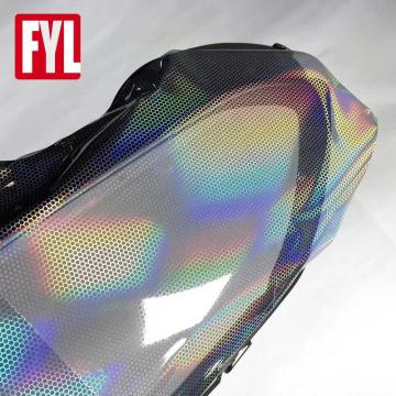Rainbow Laser Honeycomb Car Headlight Tint