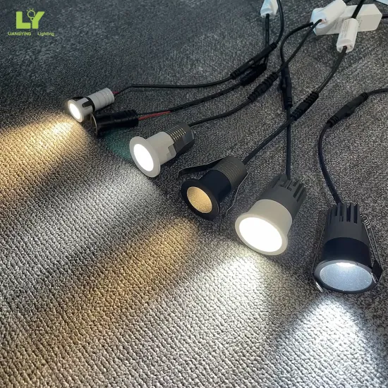 LYZM Round Recessed Aluminum Indoor Hotel Home Downlight 1W 3W Mini LED Spotlight