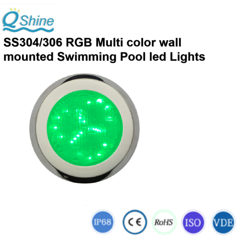 China round waterproof ss304 316 led pool lights Factory