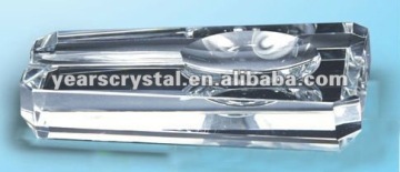 one hole carved crystal ashtray /tobacco cigar/smoking craft ashtray good quality(R-0995