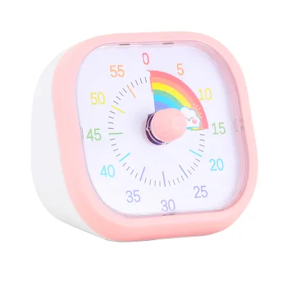 Visual Countdown Timer 60-Minute Rainbow Disk Silent Timer