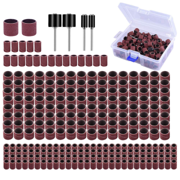 Affordable 260-Piece Sanding Band Set with 4 Drum Mandrels: Essential Nail Drill Polish Remover Accessory Kit