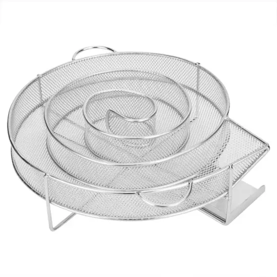 Professional Restaurant-grade Round Stainless Steel Cold Smoke Generator and Rotisserie Basket for BBQ