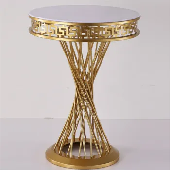 Modern Luxury Stainless Steel Wedding Cake Display for Event Decor