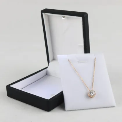 Custom logo LED light pendant jewelry box