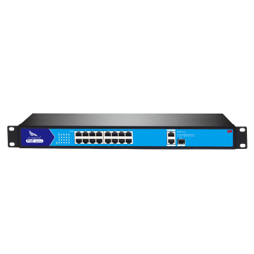 16+2+1 Port 100/1000Mbps Voltage Stable Lightning Protection Rack-Mounted Gigabit PoE Switch