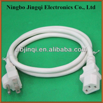 North America (US) computer power cable (UL/CUL approved)( NEMA 5-15P plug with C13 connector)