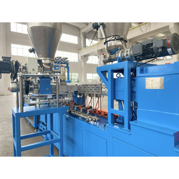 Compounding extruder for EPP micro pellets by Strand cutting system