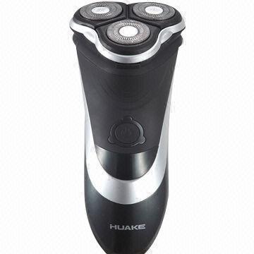 8-hour charge washable shaver with three heads floating individually