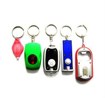 1 led carabiner keychain flashlight with metal