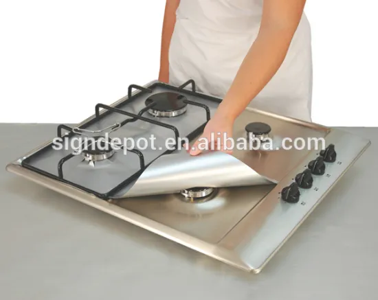 Non-stick Reusable gas hob protector; keep clean on top of stoves 27*27cm
