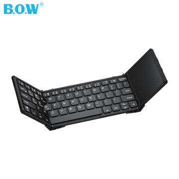 BOW Mini Portable Ultra Slim BT Folding Keyboard with Trackpad