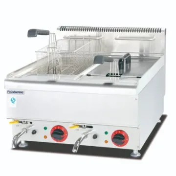 Kitchen Equipment Luxury Gas Lava Rock Grill with Cabinet