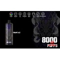 Vape descartável de sabor doce 8000puffs