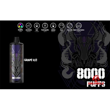 Vape descartável de sabor doce 8000puffs