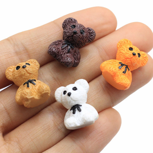 Lovely 3D Bear Resin Charms Pendant Findings Diy For Jewelry Making Small Bear Keychain Necklace Crafts Handmade Accessory