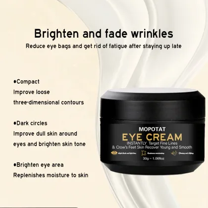 MOPOYAT Eye Cream 30g - Smoothing, Firming & Brightening for Dark Circles & Eye Wrinkles
