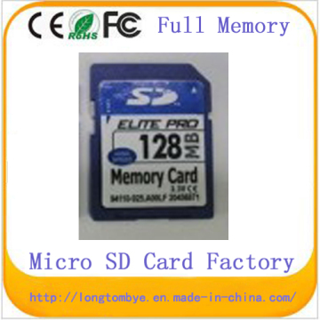 High Speed Real Capacity 128MB SD Card Flash Memory Card