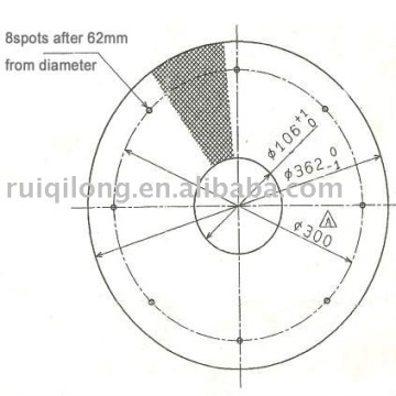 Multilayer 304 stainless steel Disc filters with 8 welded spots