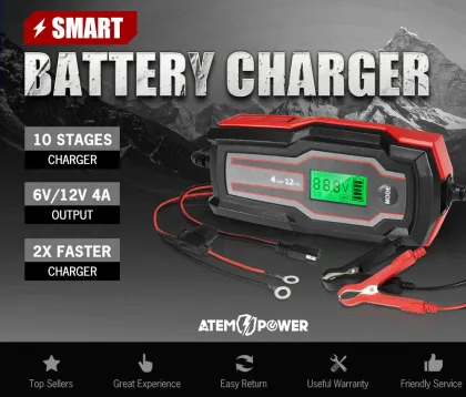 Smart 12V Car Battery Charger and Maintainer for Energy Efficiency