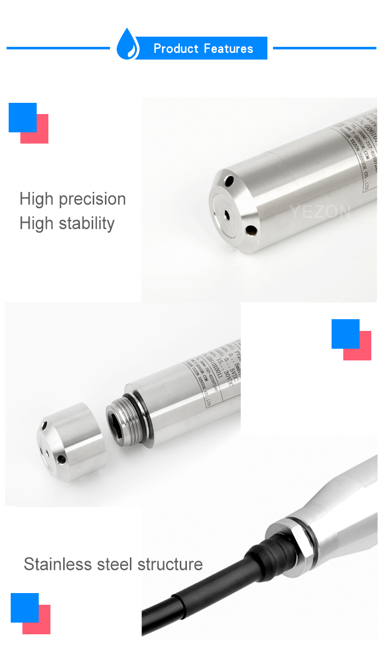 Py201 4-20ma Water Level Sensor For Tank, River, And Reservoir ...