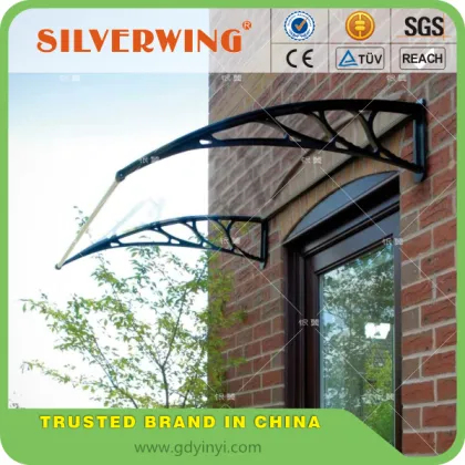 Plastic awning material polycarbonate rain cover for balcony awning