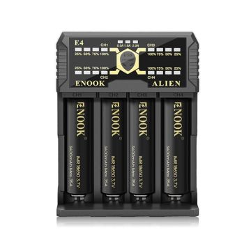 Enook 18650 E4 ładowarka z testowaniem pojemności dla baterii 3,7 V i 1,2V
