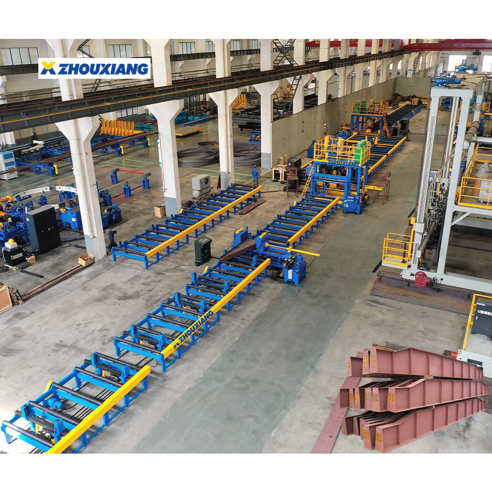 Automated H Steel Beam Assembly Welding Production Line